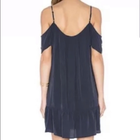 Joie Navy Cold Shoulder Mini Dress Size XS - Picture 6 of 6